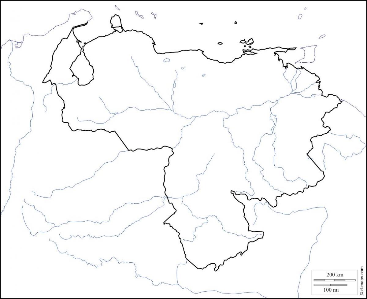 венецуела празно мапа