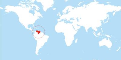 Карта на венецуела локација на светот