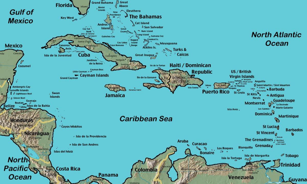 острови надвор венецуела мапа