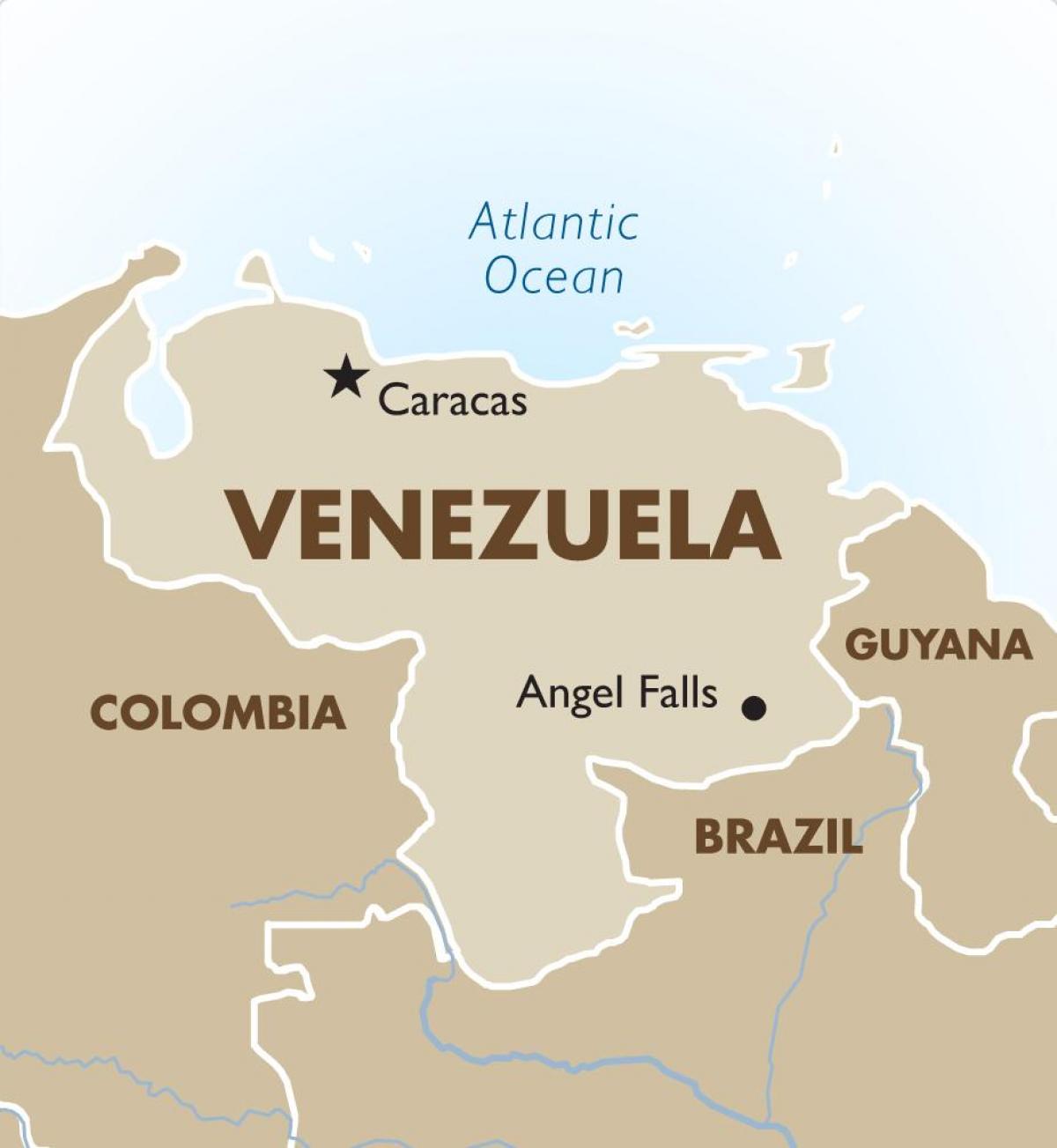 венецуела капитал мапа