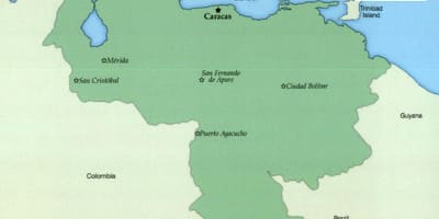 Карта на венецуела со градови