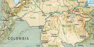 Карта на венецуела реката